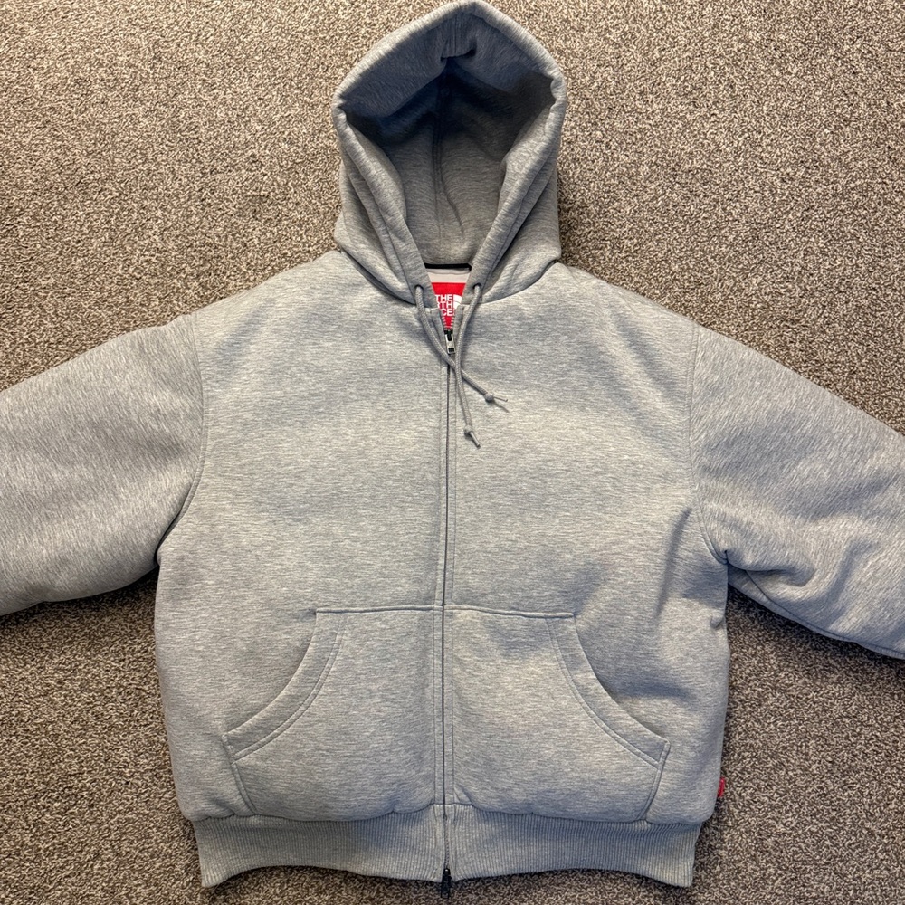 Supreme x The North Face Men's Down Filled Zip Up Hooded Sweatshirt